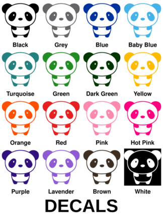 Little Panda Decals